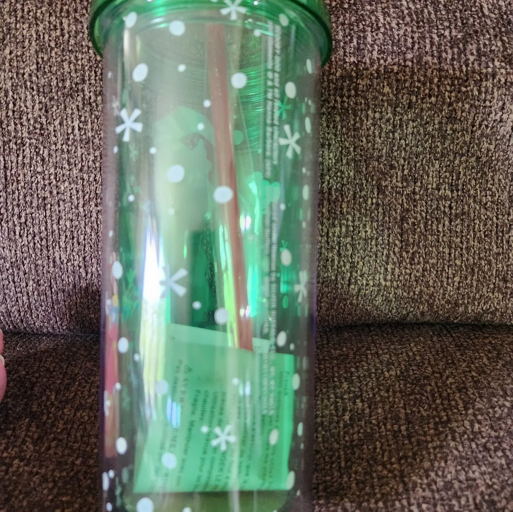 Scooby Doo Christmas Tumbler Cup With Lid And Straw NWOT 20oz Green
